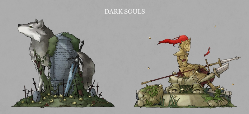 Dark Souls - Great Grey Wolf Sif [ Acoustic Version ]