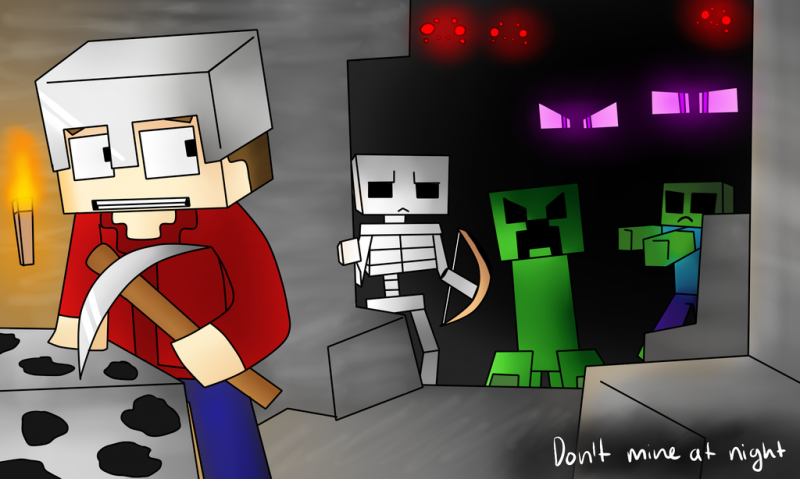 Minecraft - Don't Mine at Night