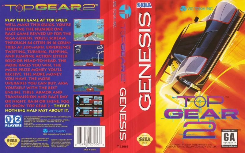 OST SEGA MD2 - Top Gear 2 1